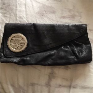 Guess Shimmery Black Clutch